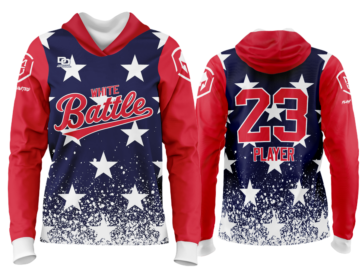 Custom Team Hoodie - USA Navy Stars