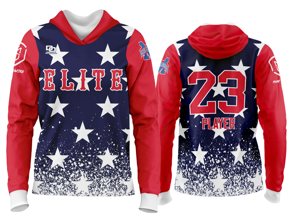 Custom Team Hoodie - USA Navy Stars 11