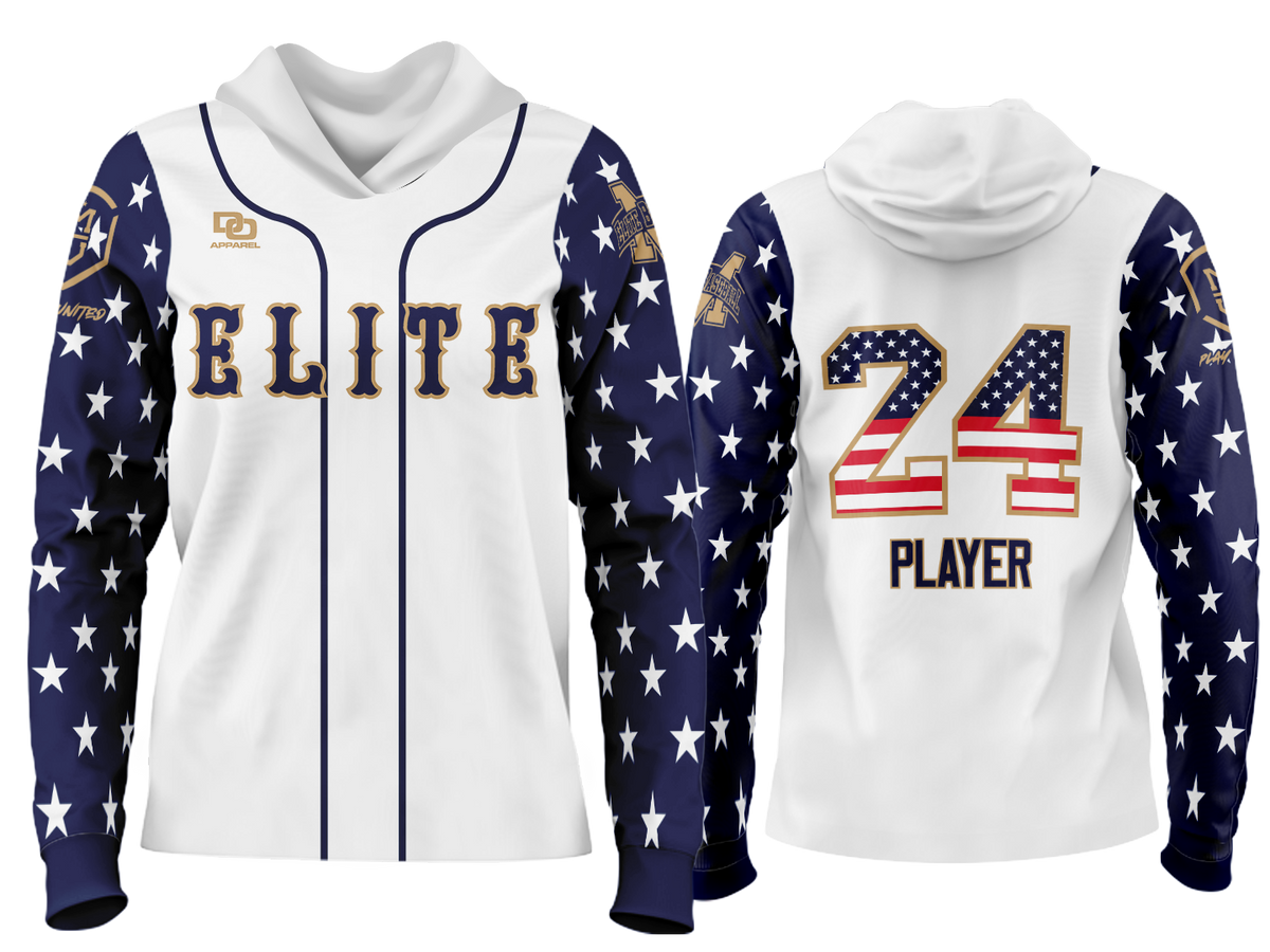 Custom Team Hoodie - USA White 1