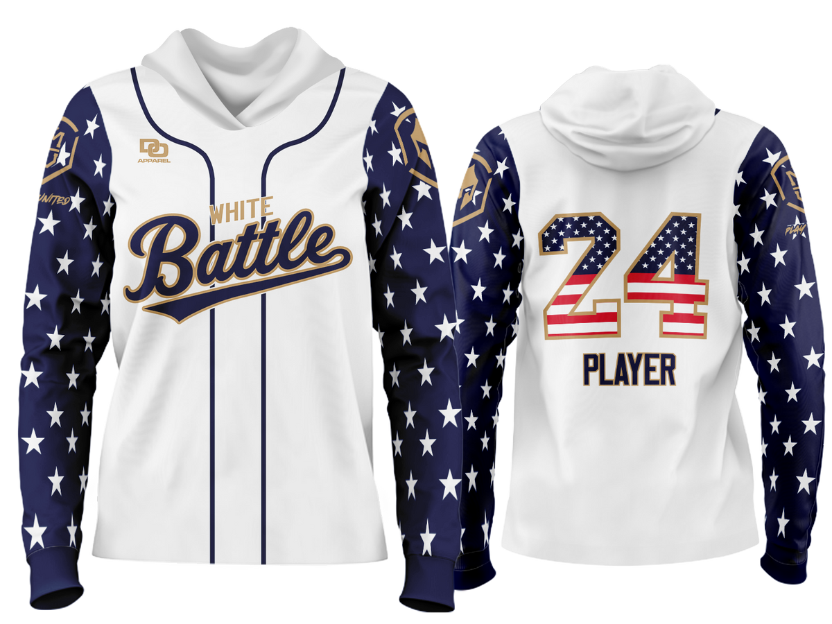 Custom Team Hoodie - USA White