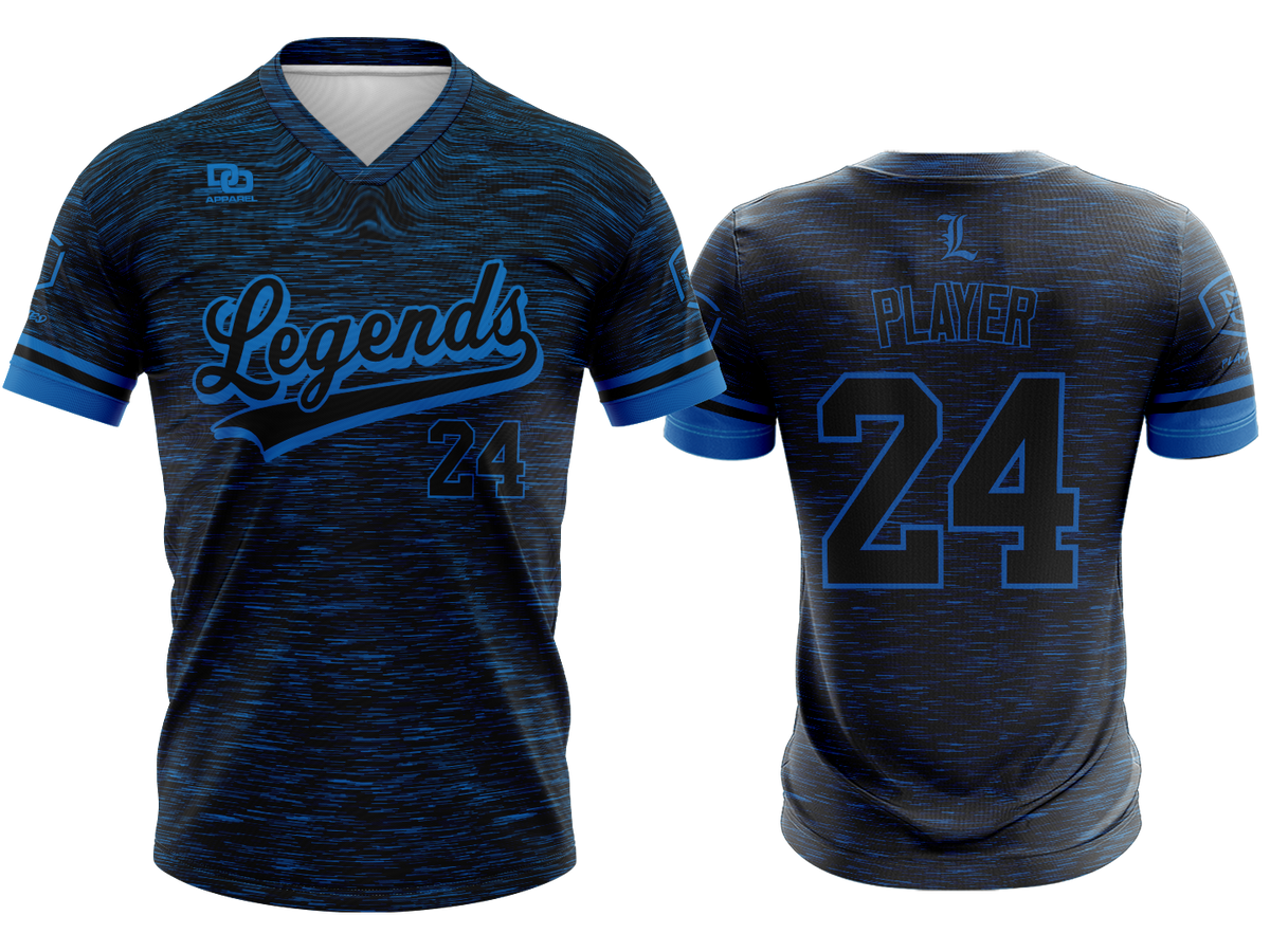 Custom V-Neck Jersey - Blackout