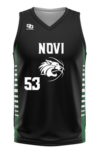 Custom V-Neck Jersey - Black