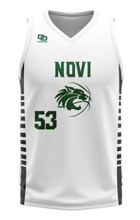 Custom V-Neck Jersey - White