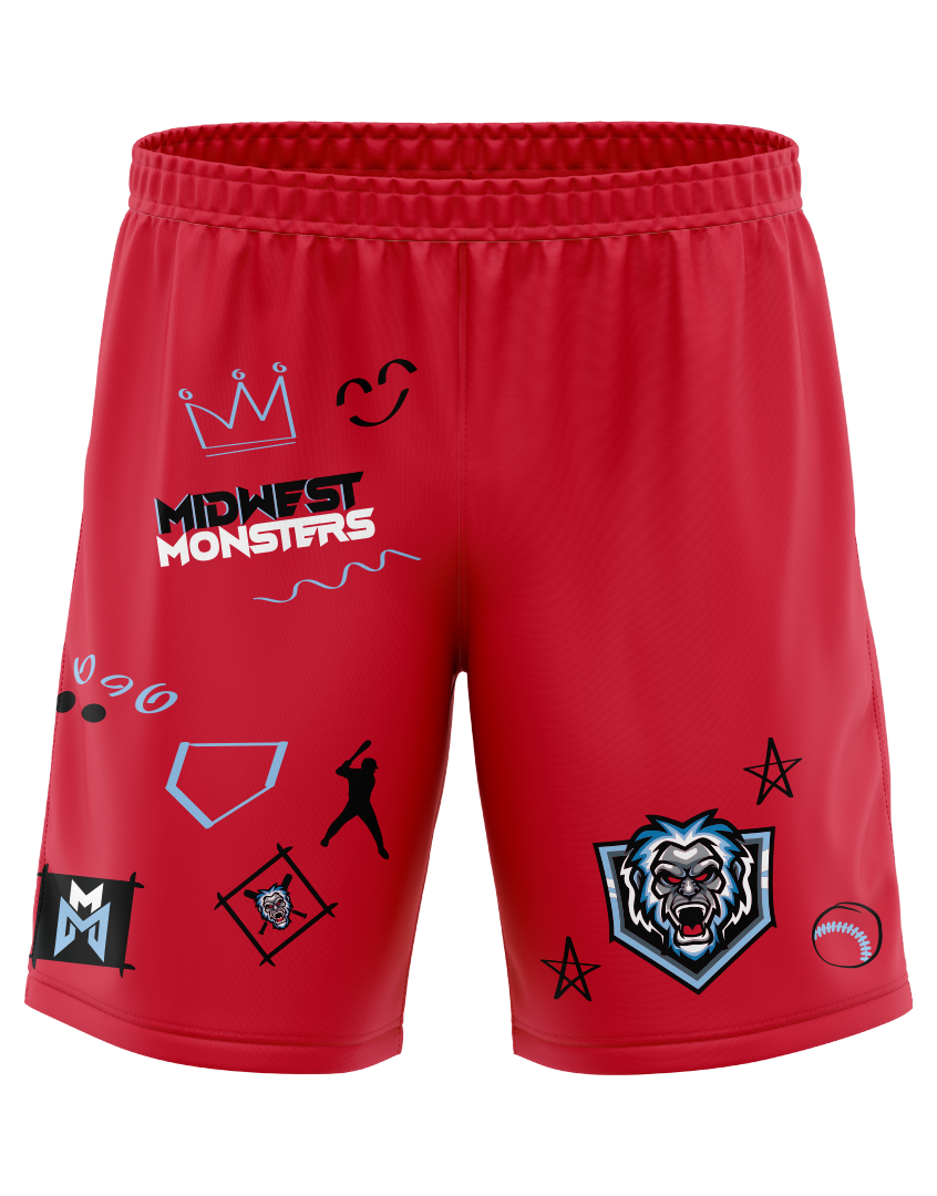 Custom Shorts - Red