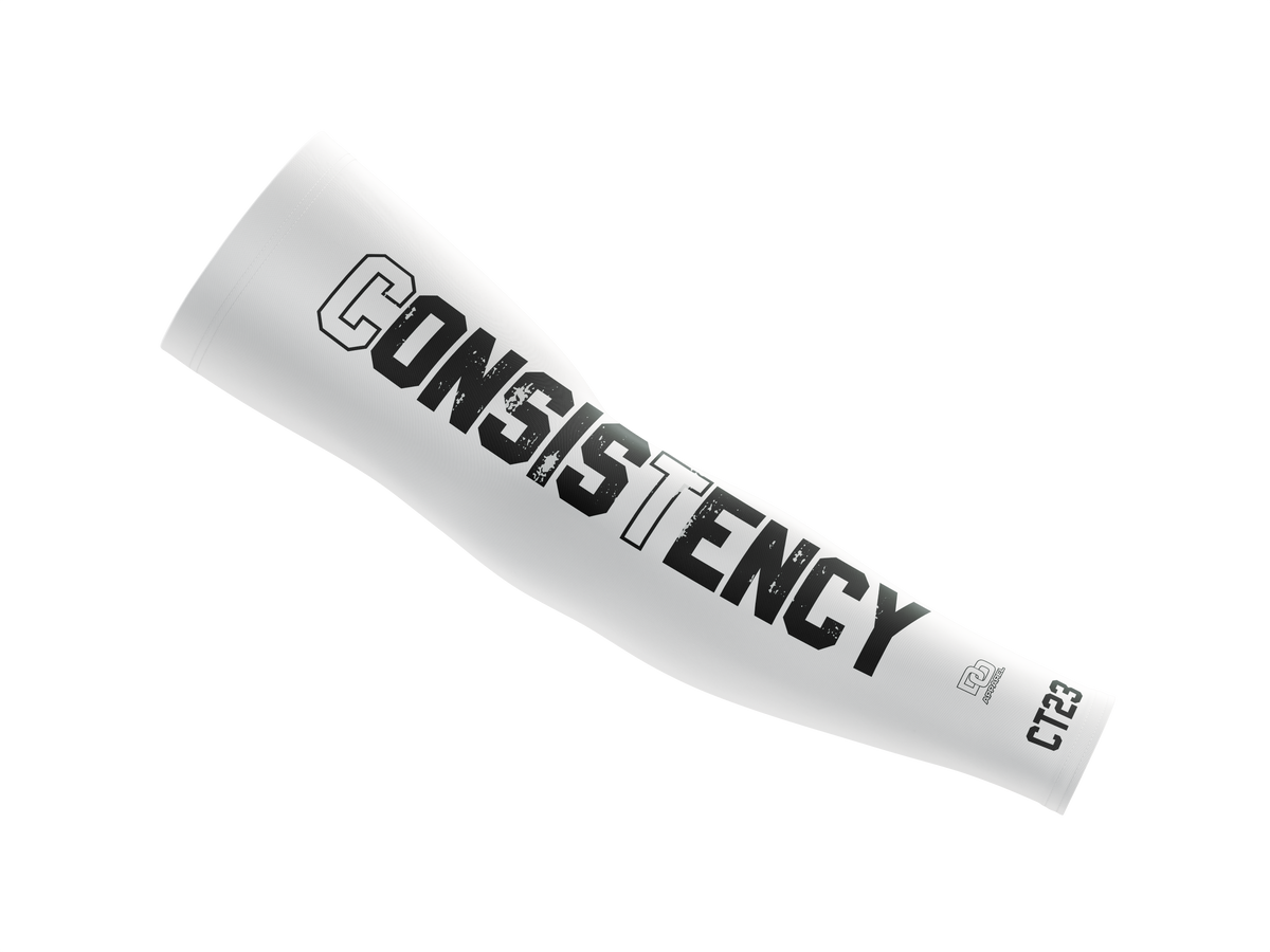 Custom Compression Arm Sleeve - White/Black