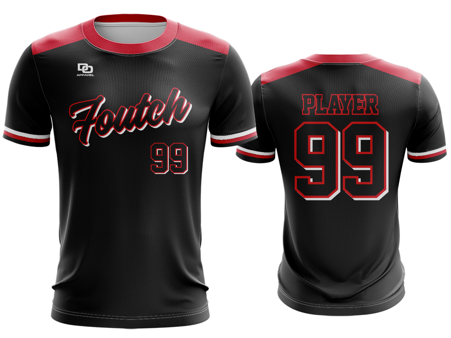 Custom Crew Jersey - Black