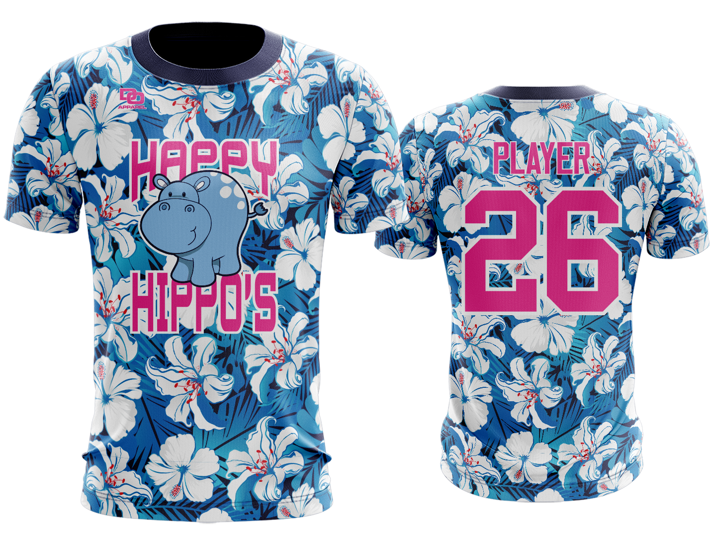 Custom Crew Jersey - Flowers
