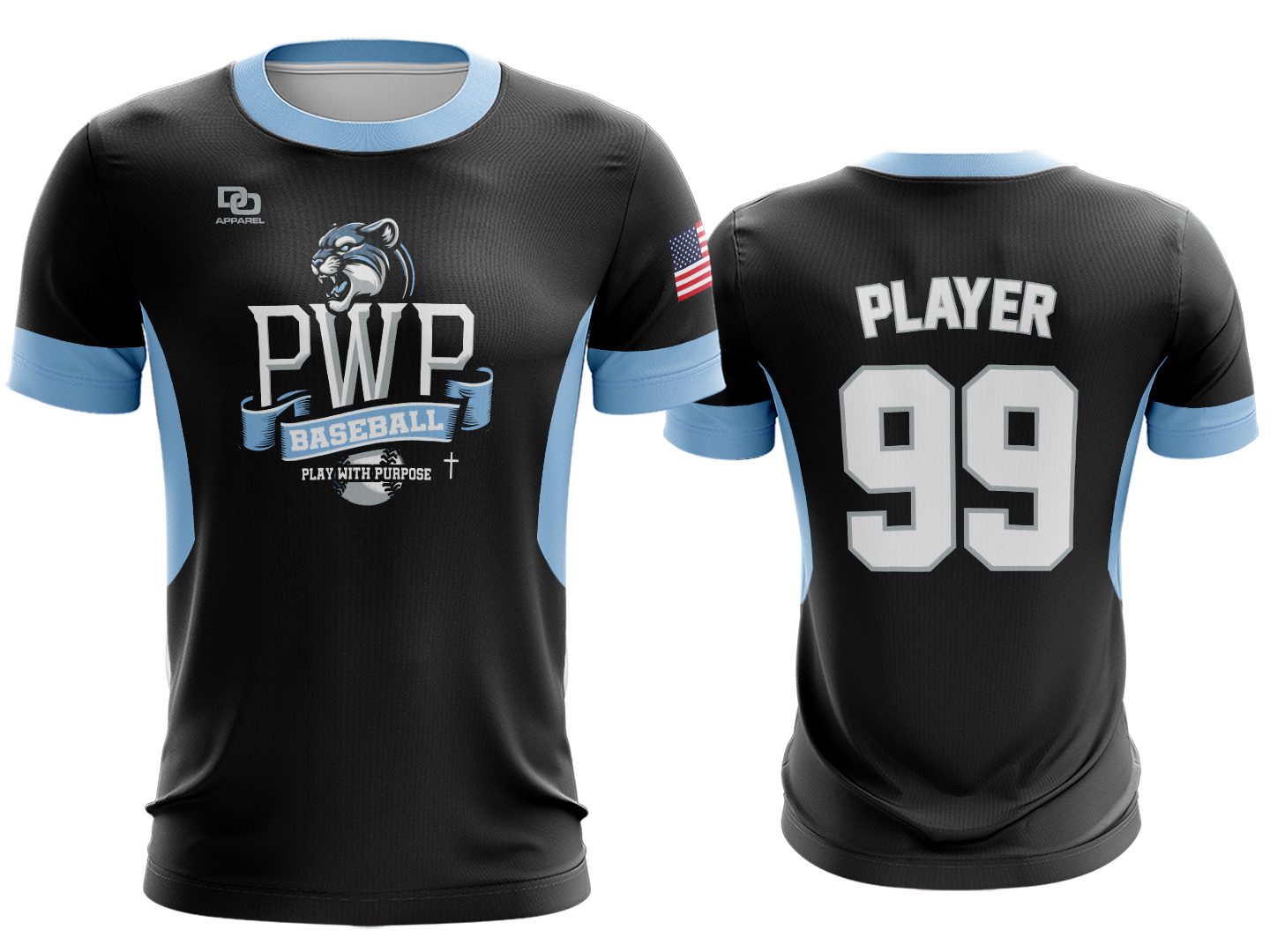 Custom Crew Jersey - Black