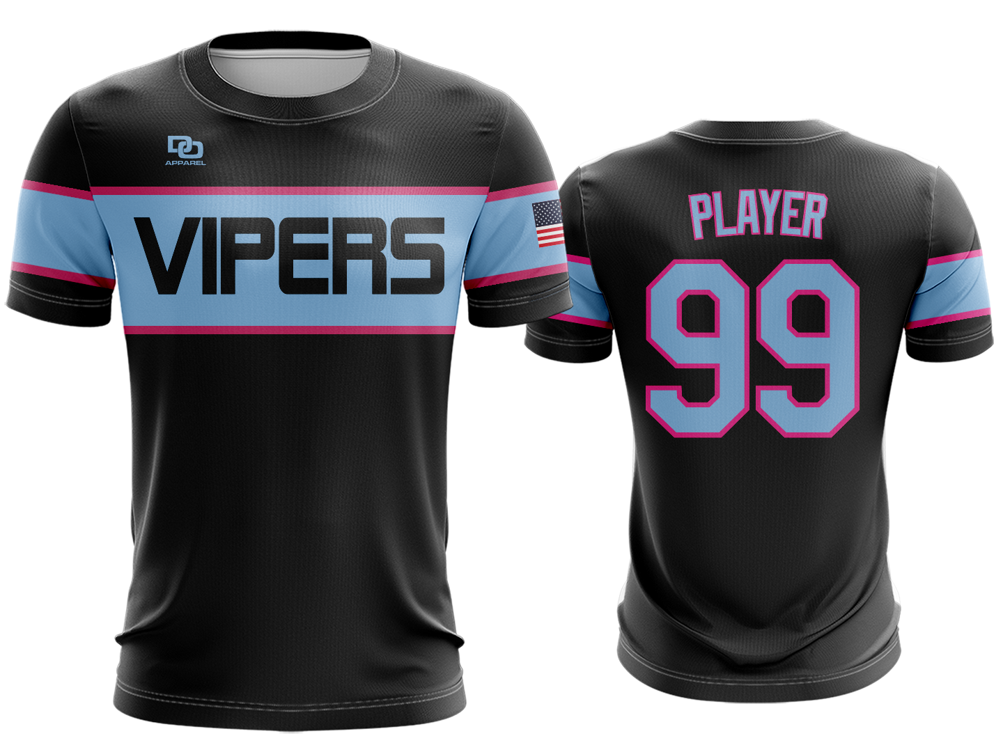 Custom Crew Jersey - LD Black