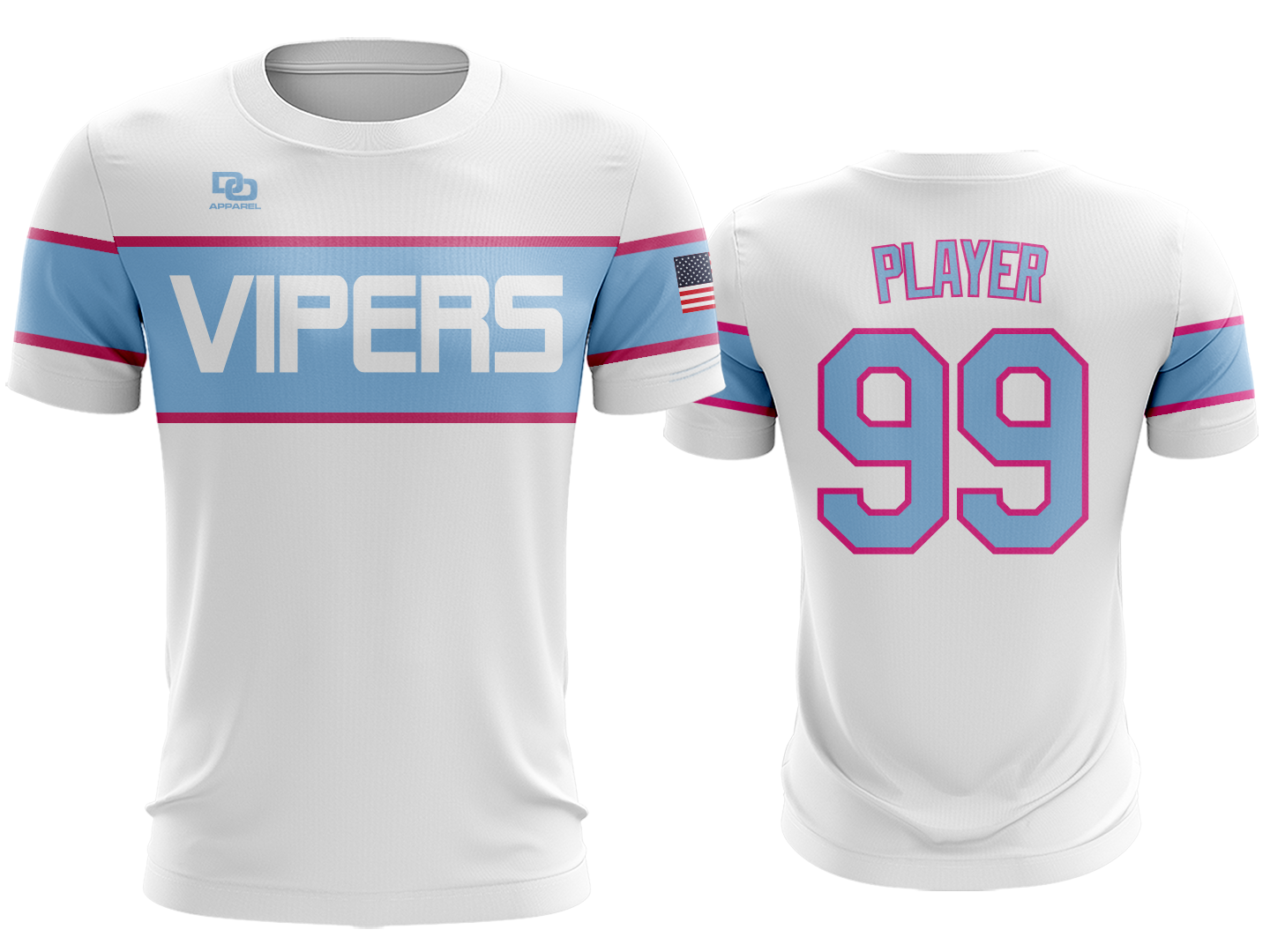 Custom Crew Jersey - LD White