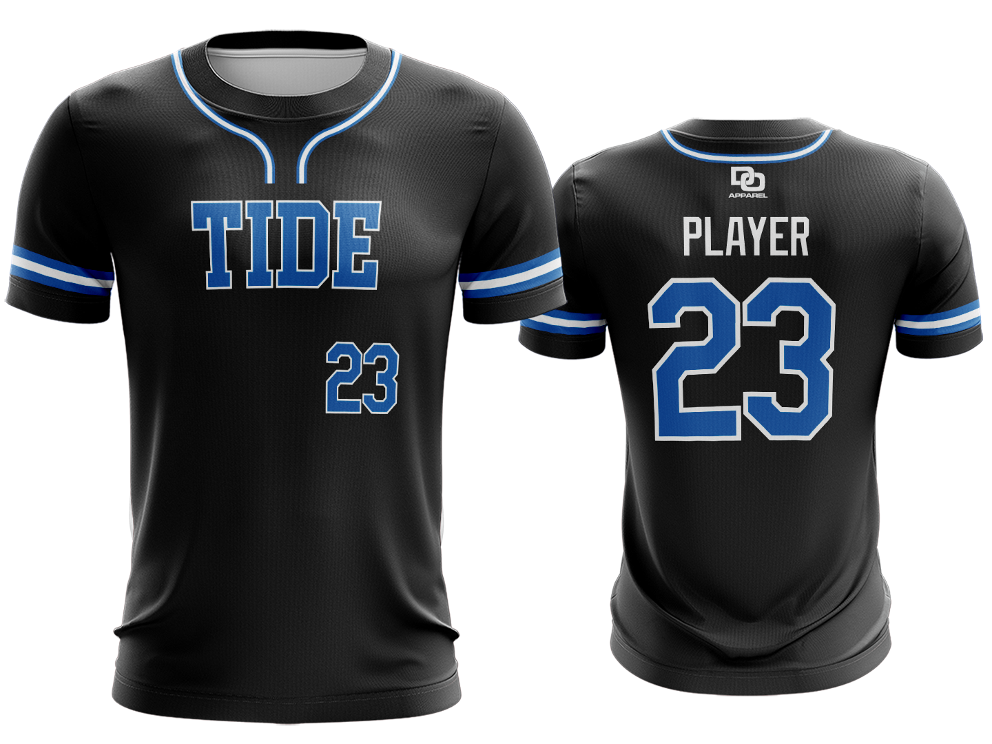 Custom Crew Jersey - Black