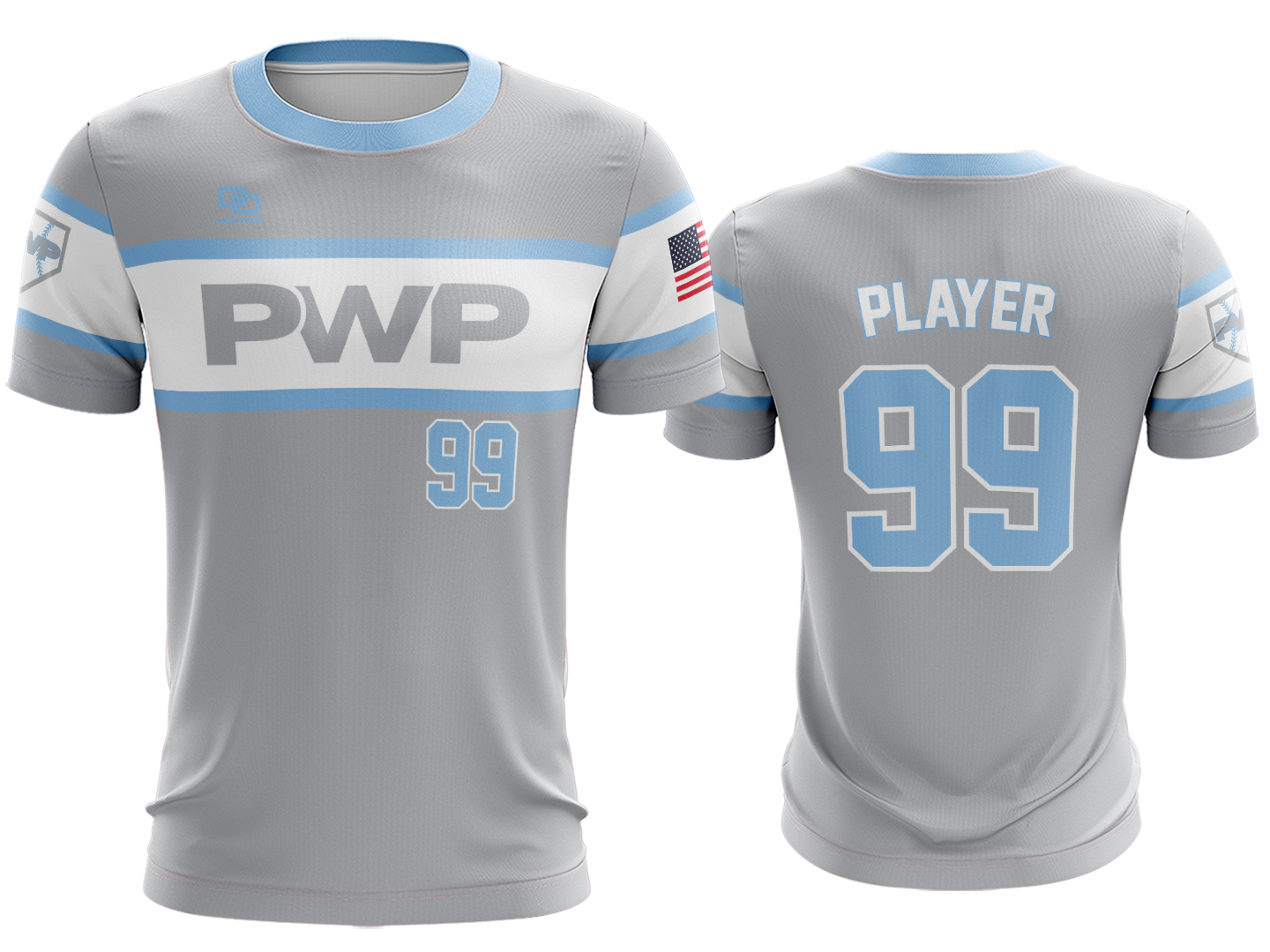 Custom Crew Jersey - Silver