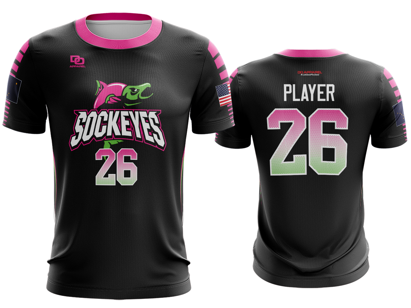 Custom Crew Jersey - Black