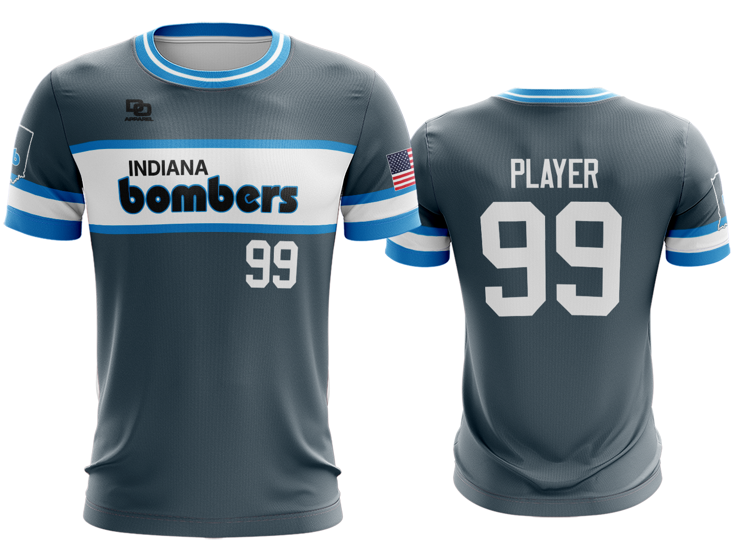 Custom Crew Jersey - Charcoal