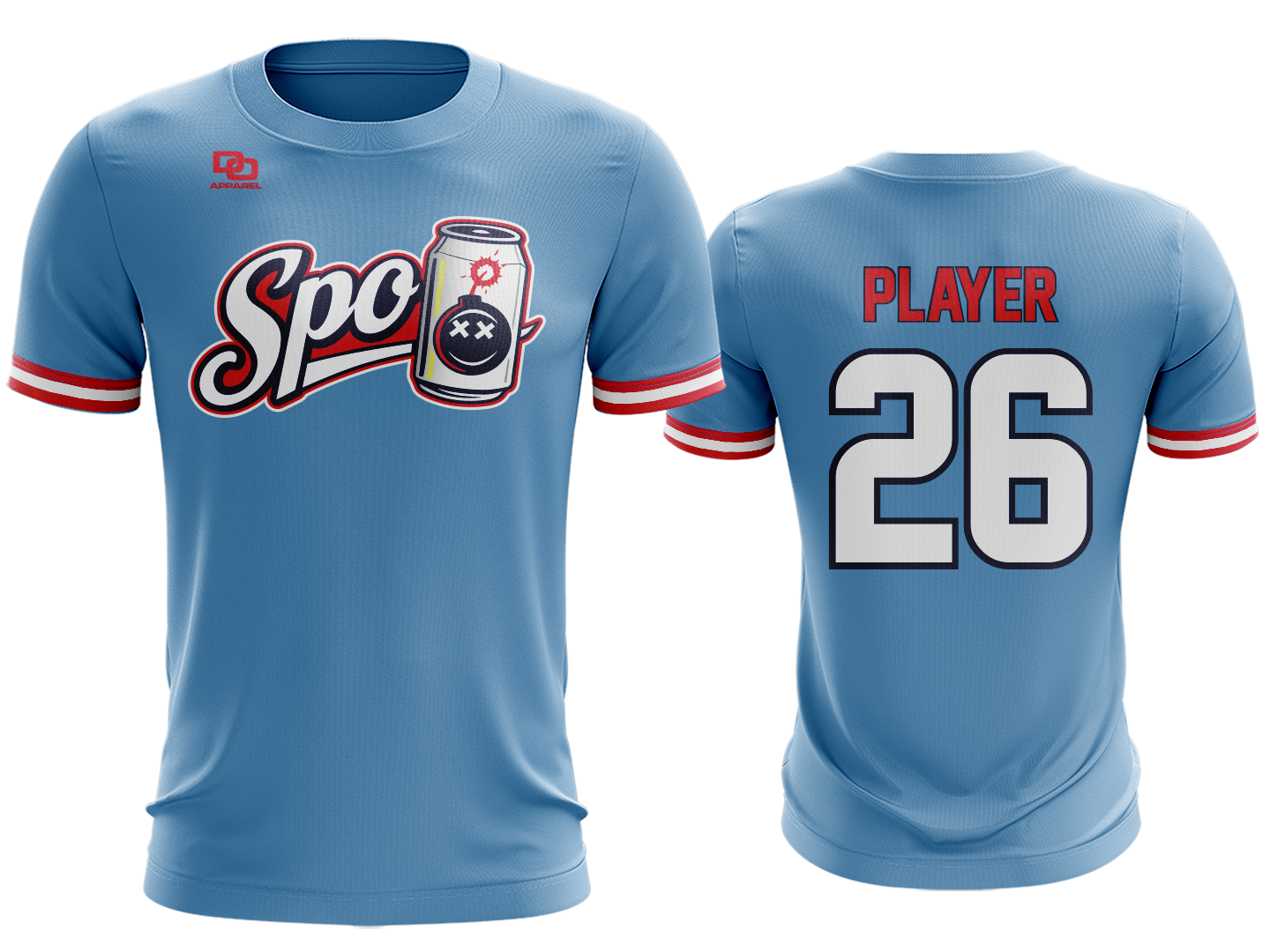 Custom Crew Jersey - College Blue
