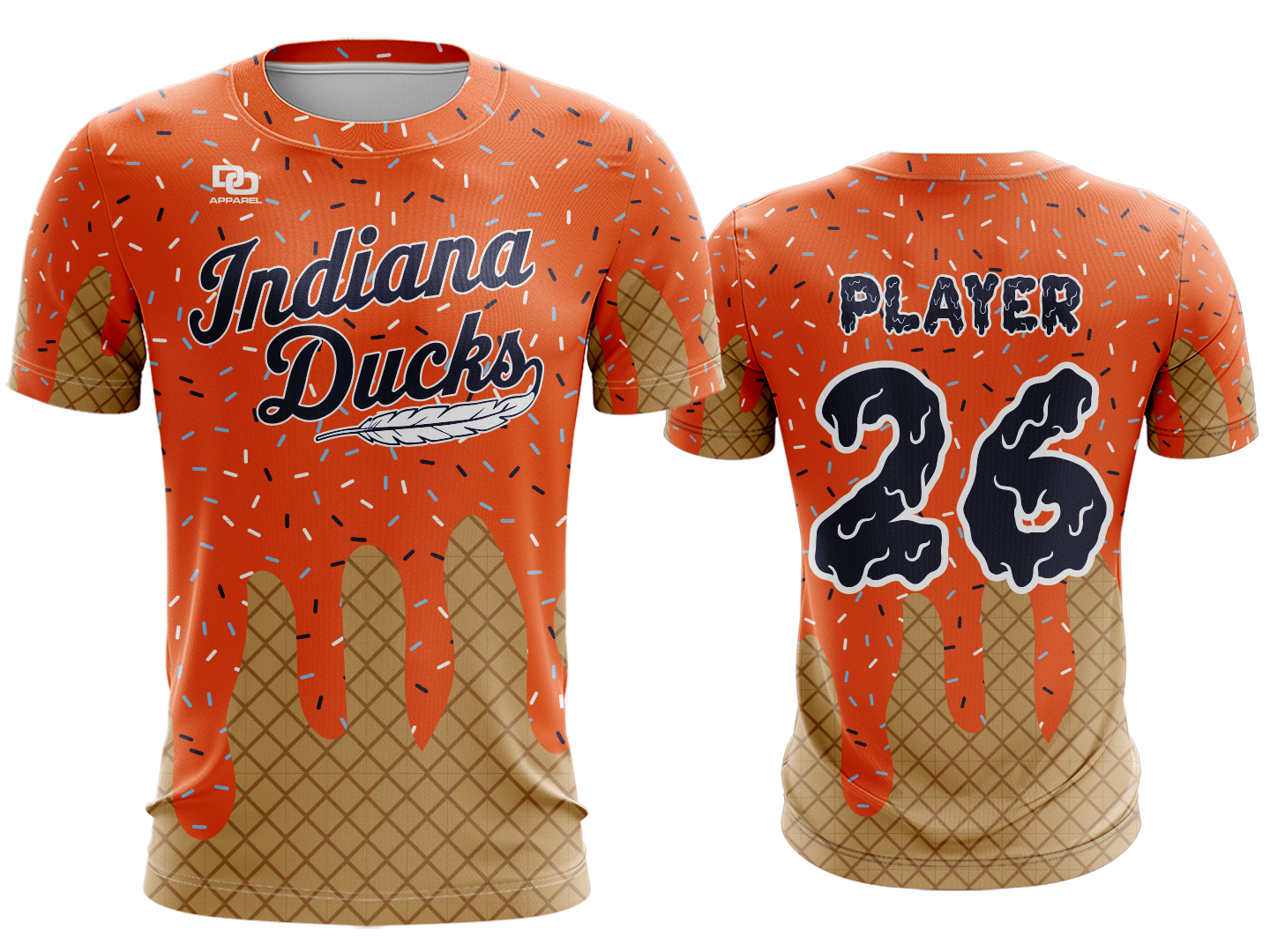Custom Crew Jersey - Drip Peach