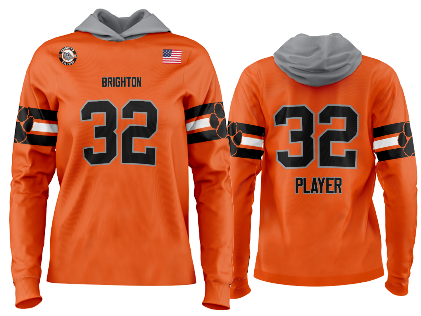 Custom Team Hoodie - Orange