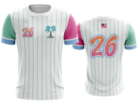 Custom Crew Jersey - White Pinstripe