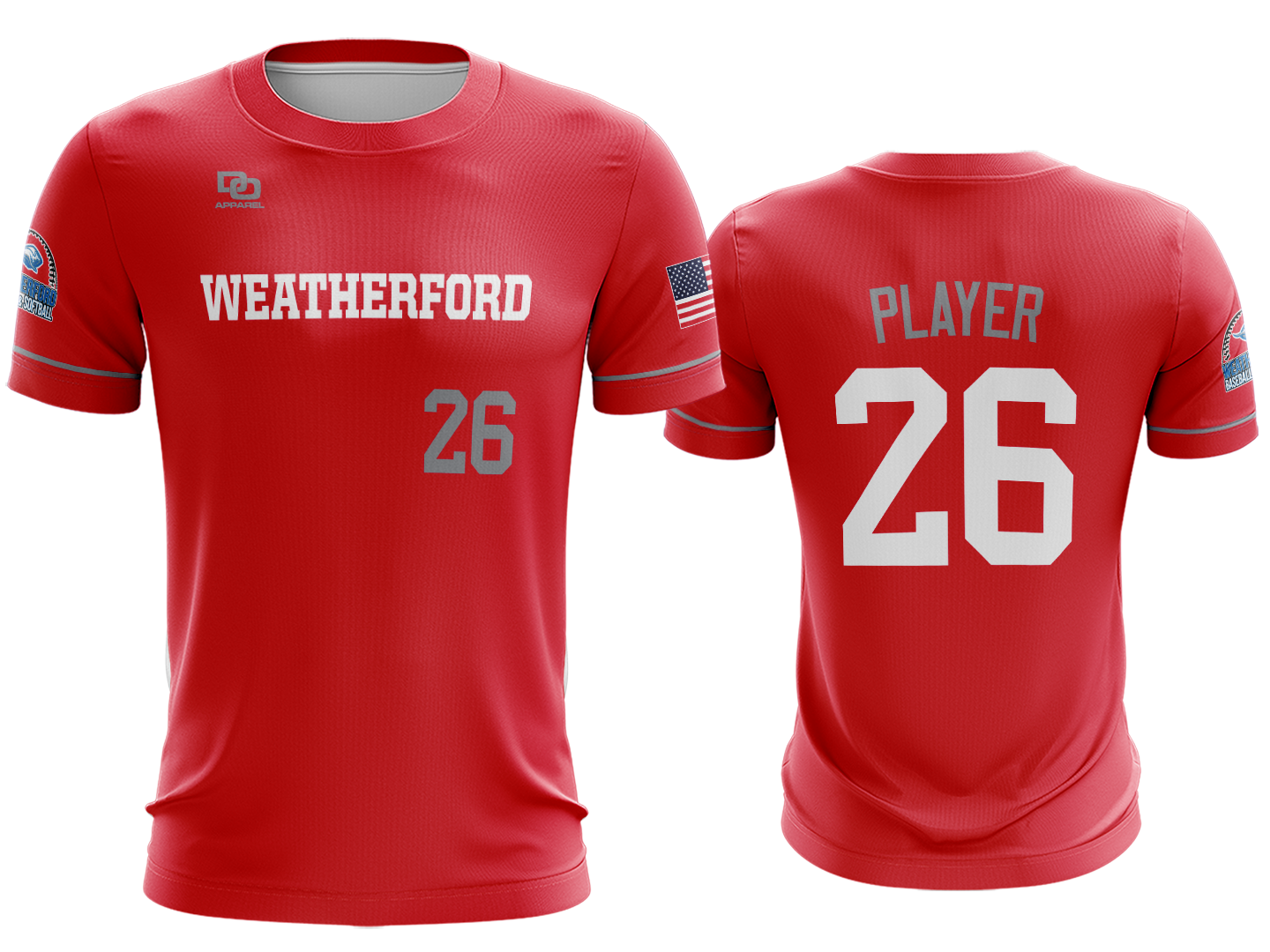 Custom Crew Jersey - Red
