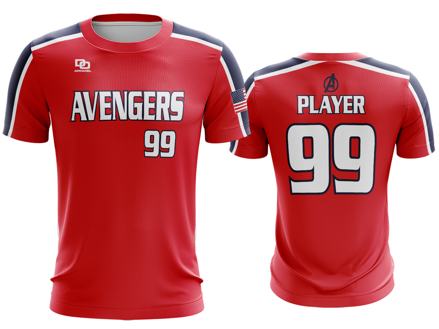 Custom Crew Jersey - Red