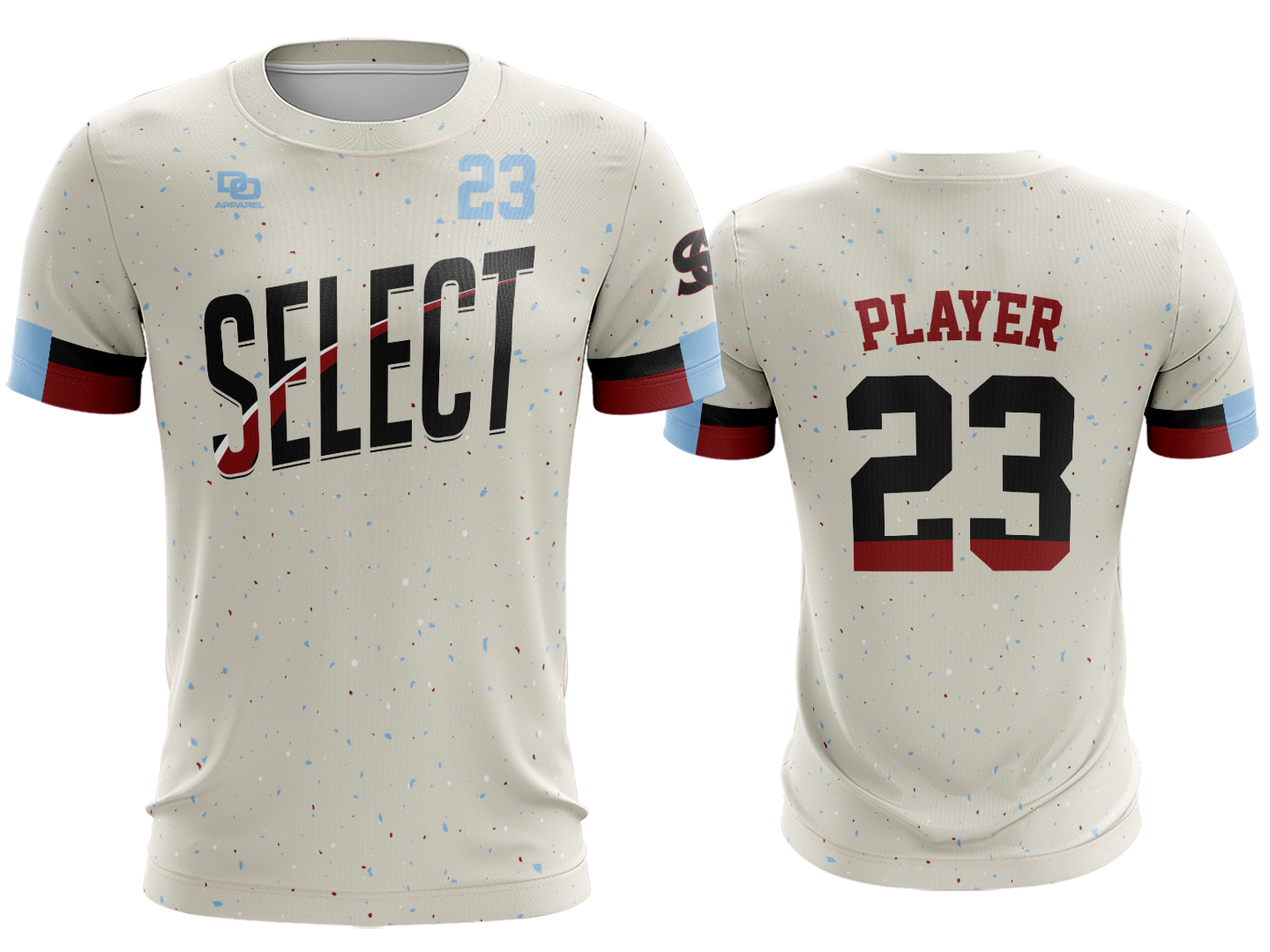 Custom Crew Jersey - Ivory Splatter