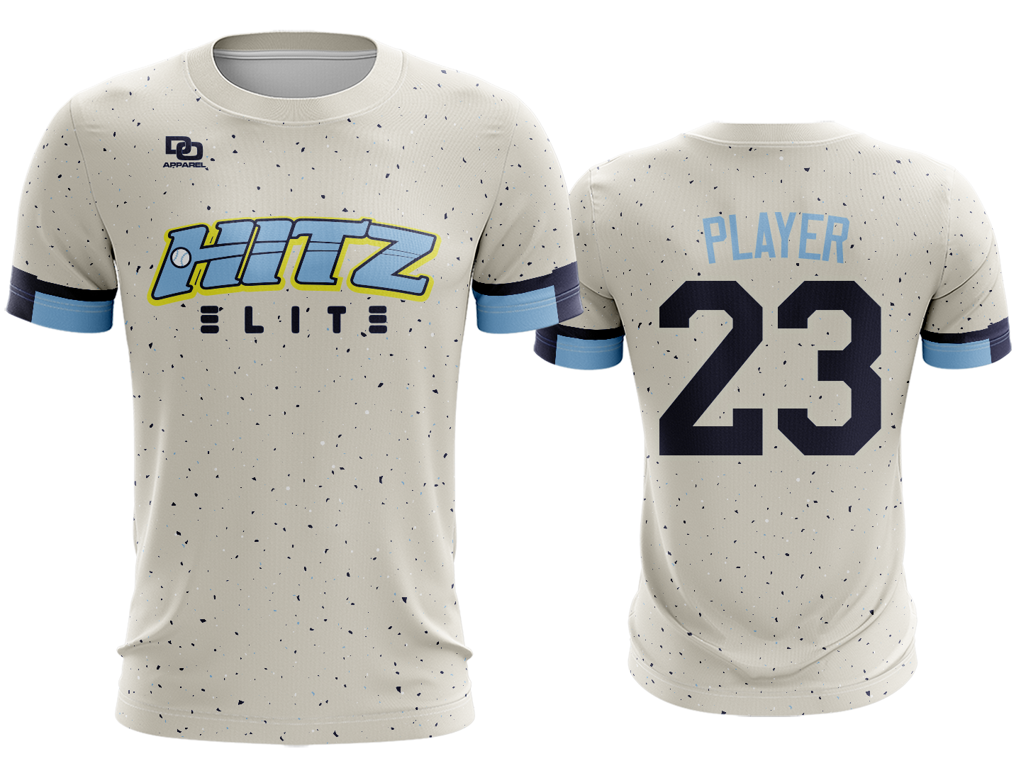 Custom Crew Jersey - Ivory Splatter
