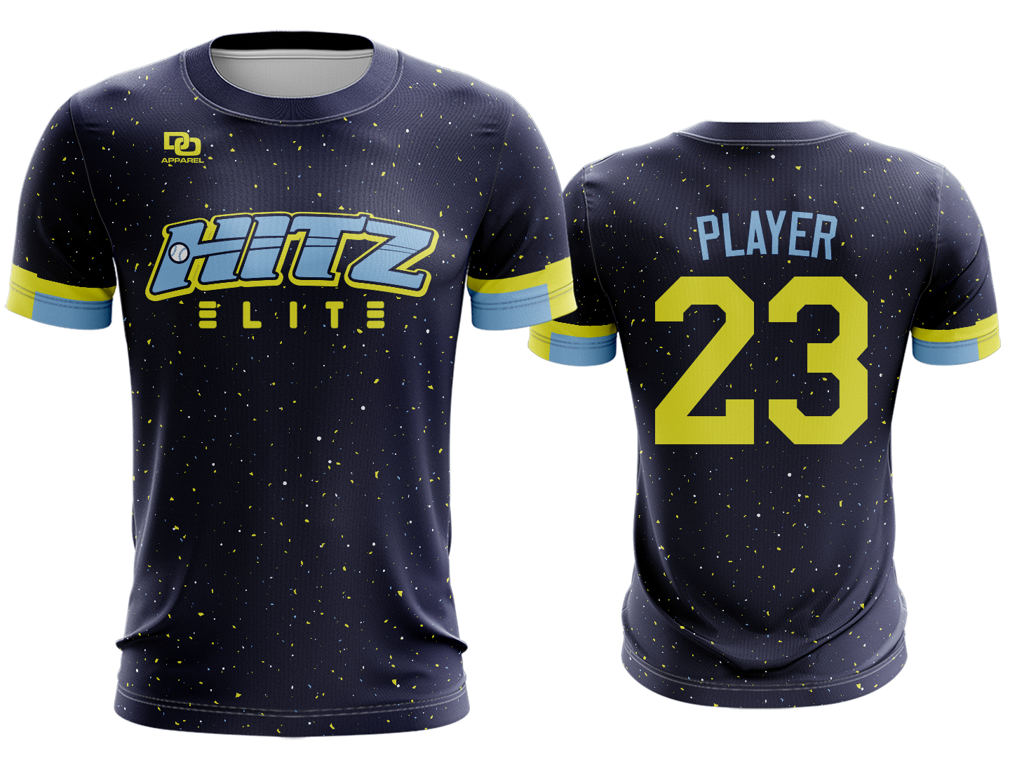 Custom Crew Jersey - Navy Splatter