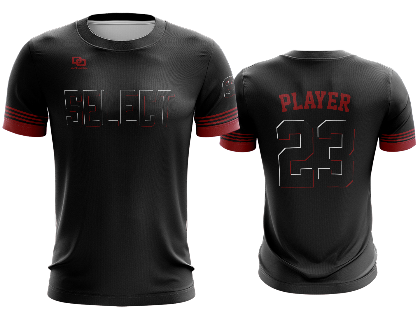 Custom Crew Jersey - Black