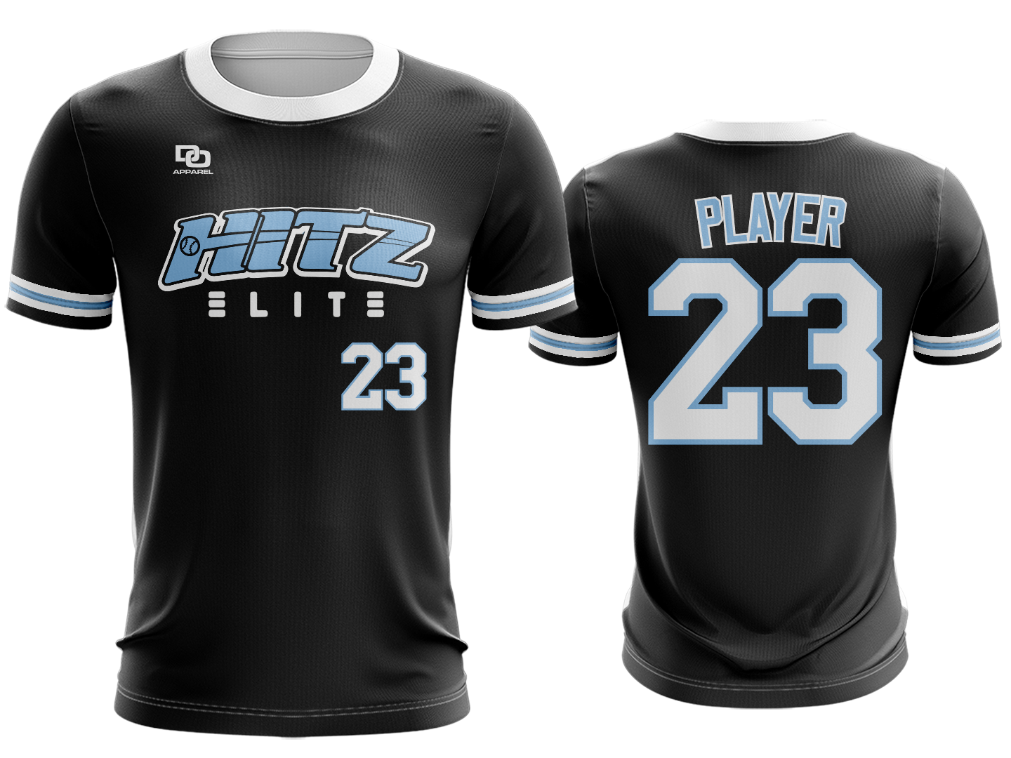 Custom Crew Jersey - Black