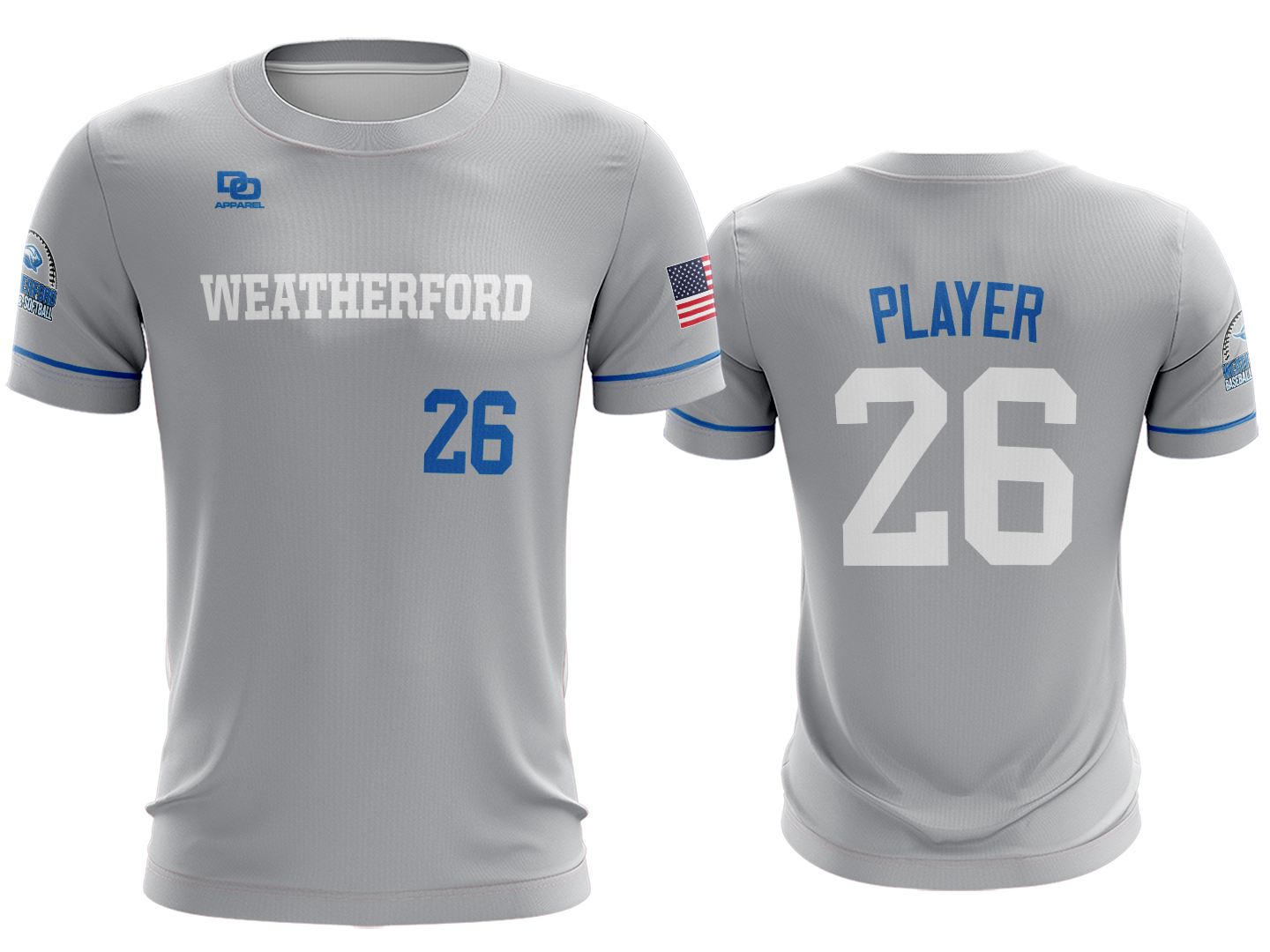 Custom Crew Jersey - Silver