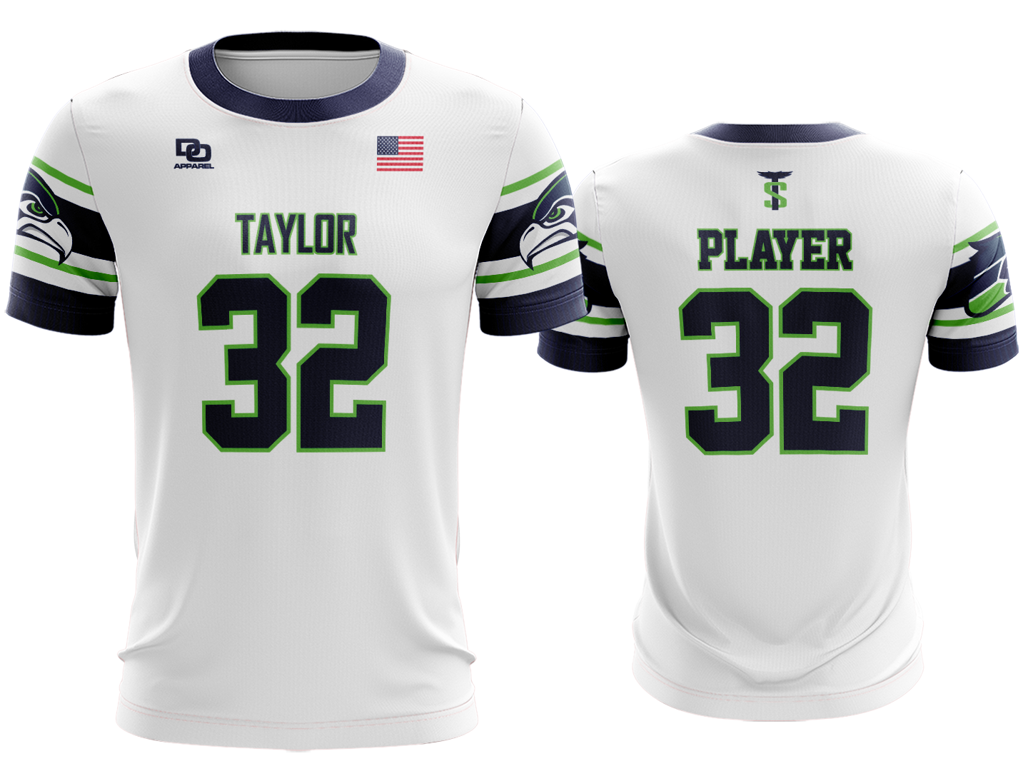 Custom Crew Jersey - White