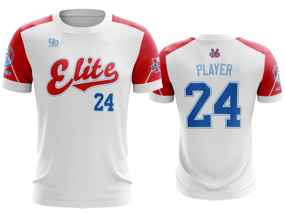 Custom Crew Jersey - Braves White/Columbia