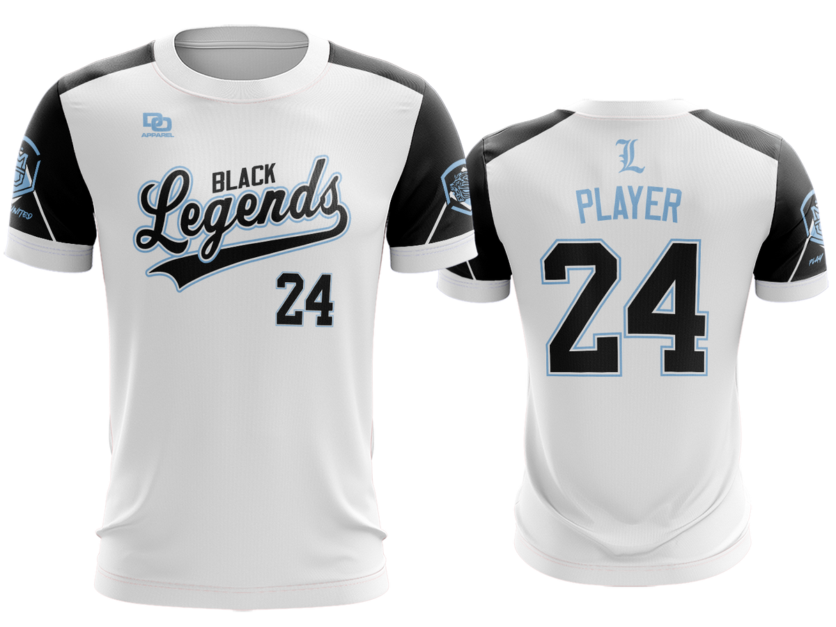 Custom Crew Jersey - Braves White/Columbia