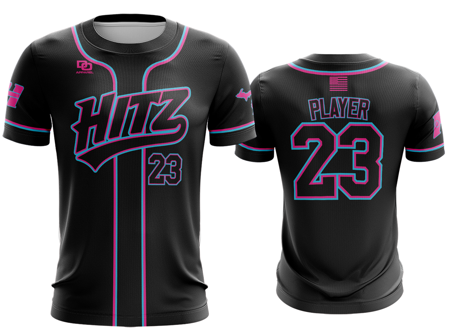 Custom Crew Jersey - JR Black