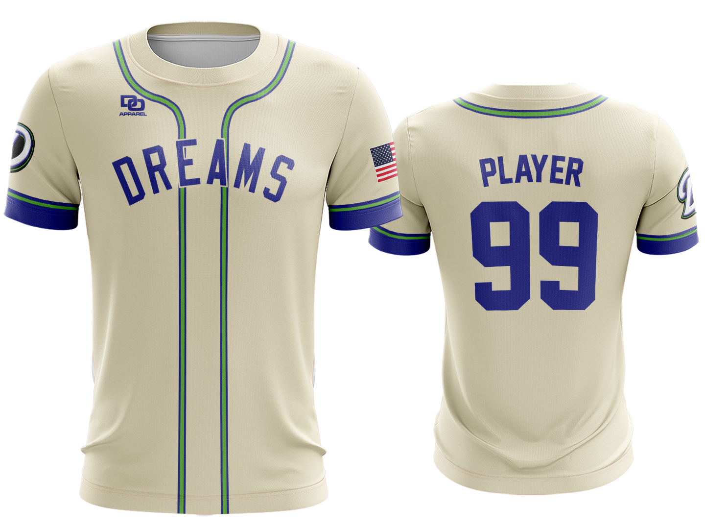 Custom Crew Jersey - Cream