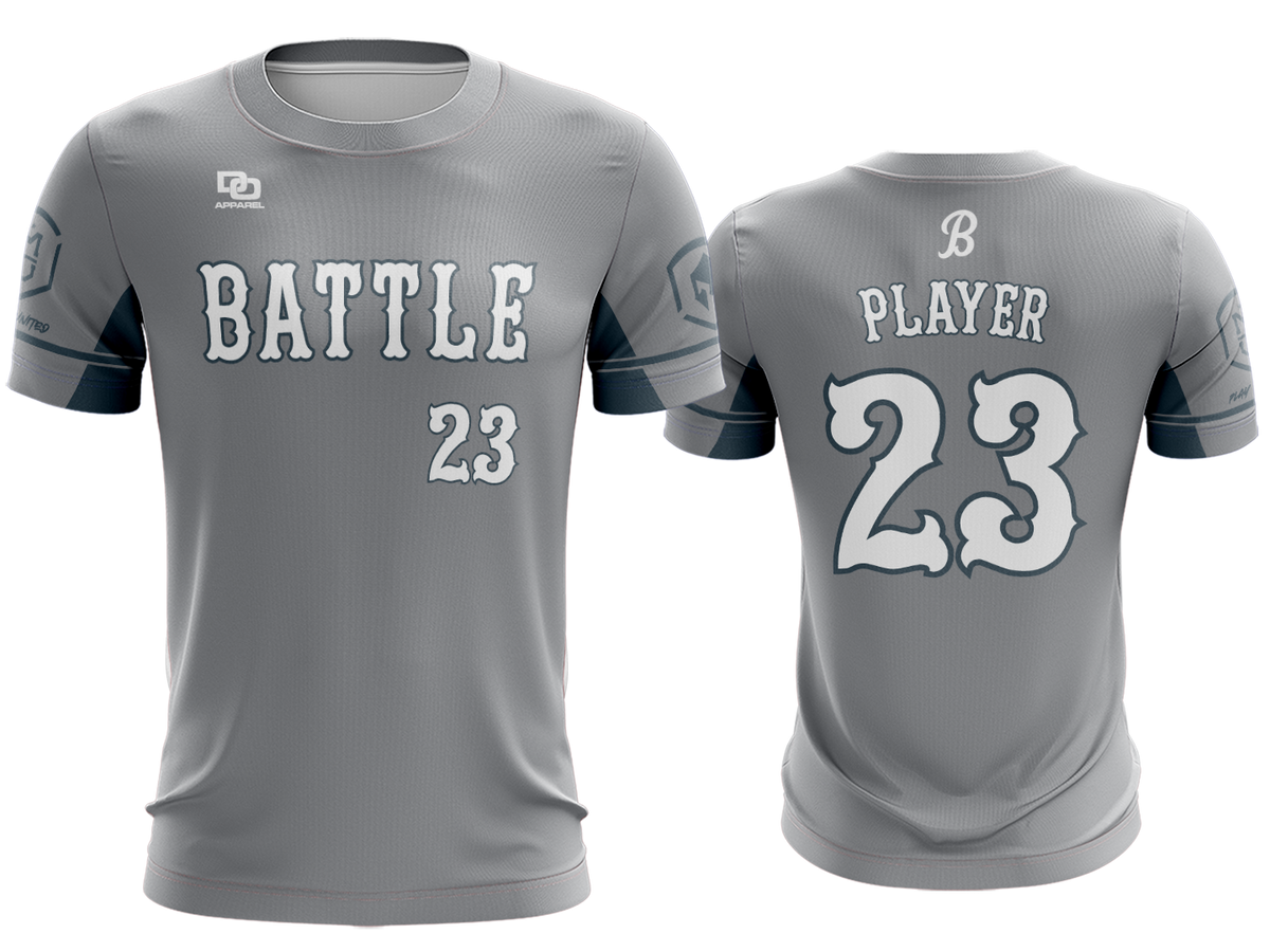 Custom Crew Jersey - Reds Gray