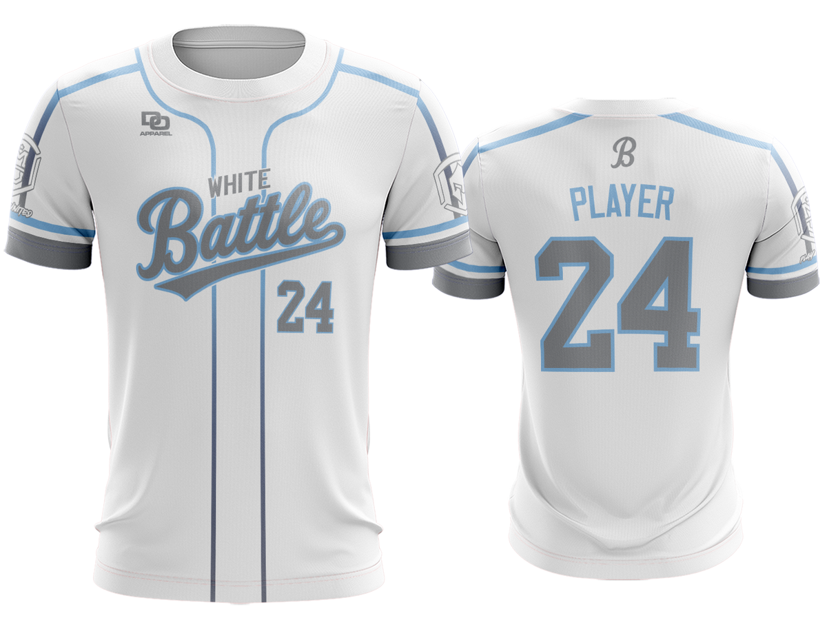 Custom Crew Jersey - Royals White/Columbia