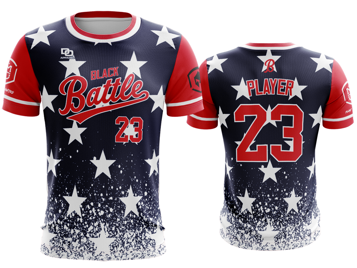 Custom Crew Jersey - USA Navy Stars