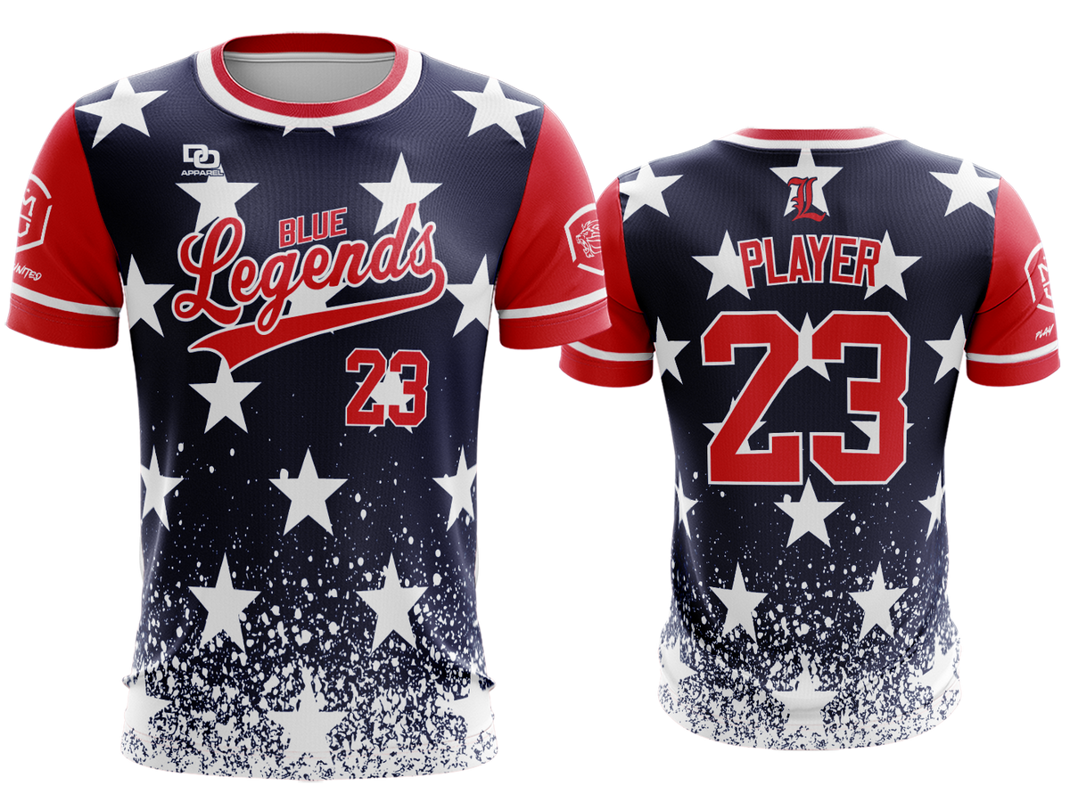 Custom Crew Jersey - USA Navy Stars