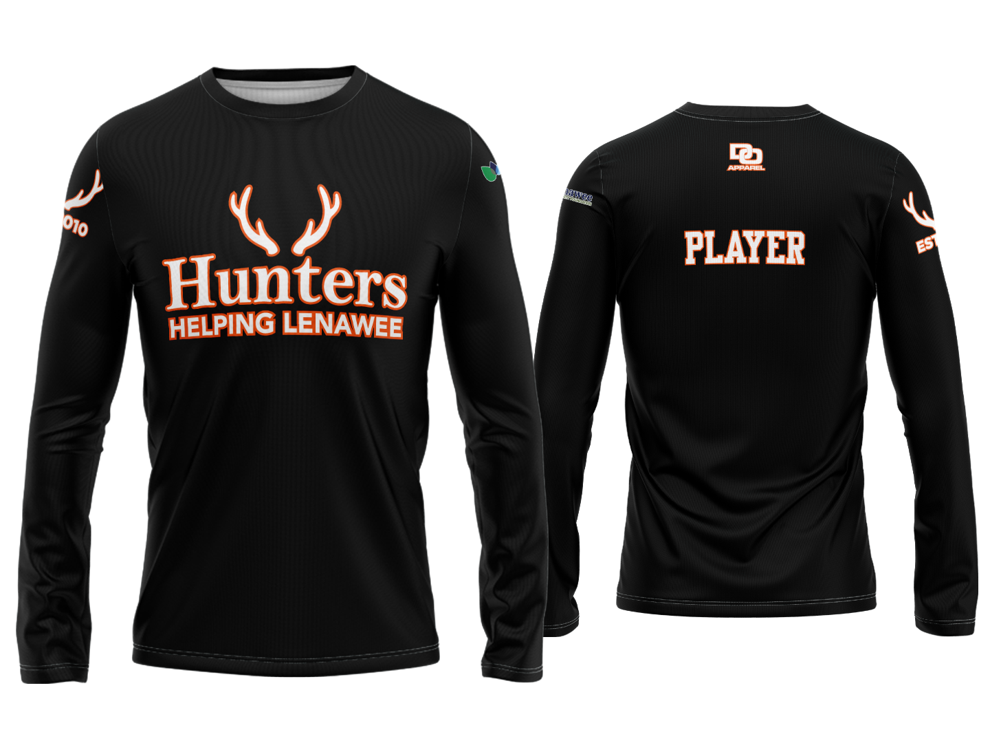 Custom Long Sleeve Jersey - Black
