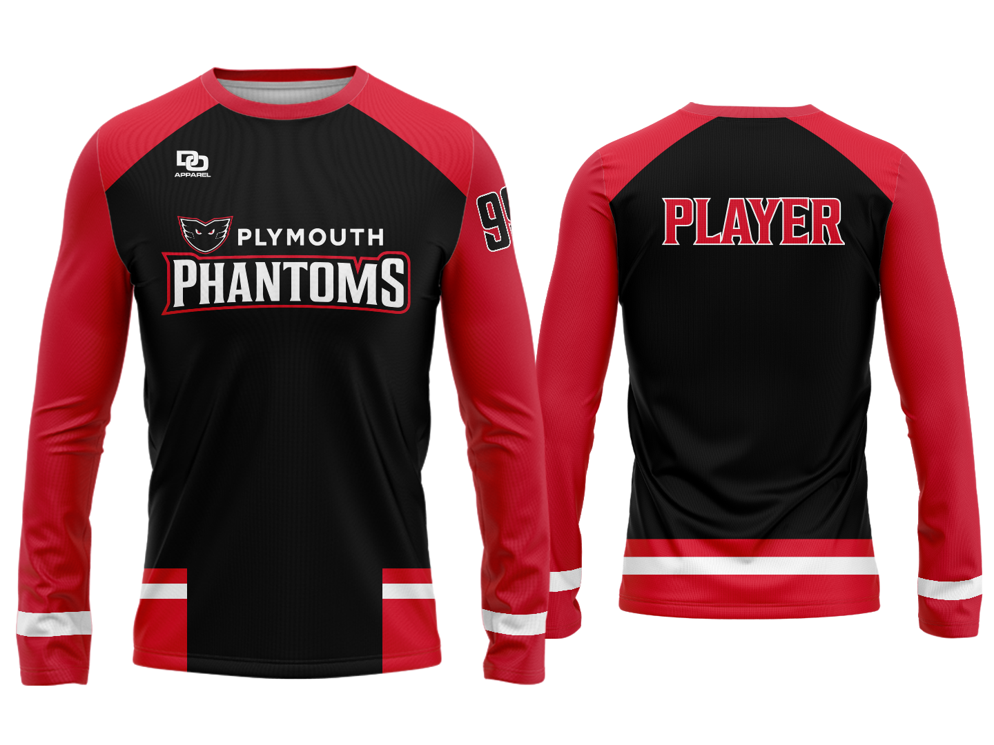 Custom Long Sleeve Jersey - Black