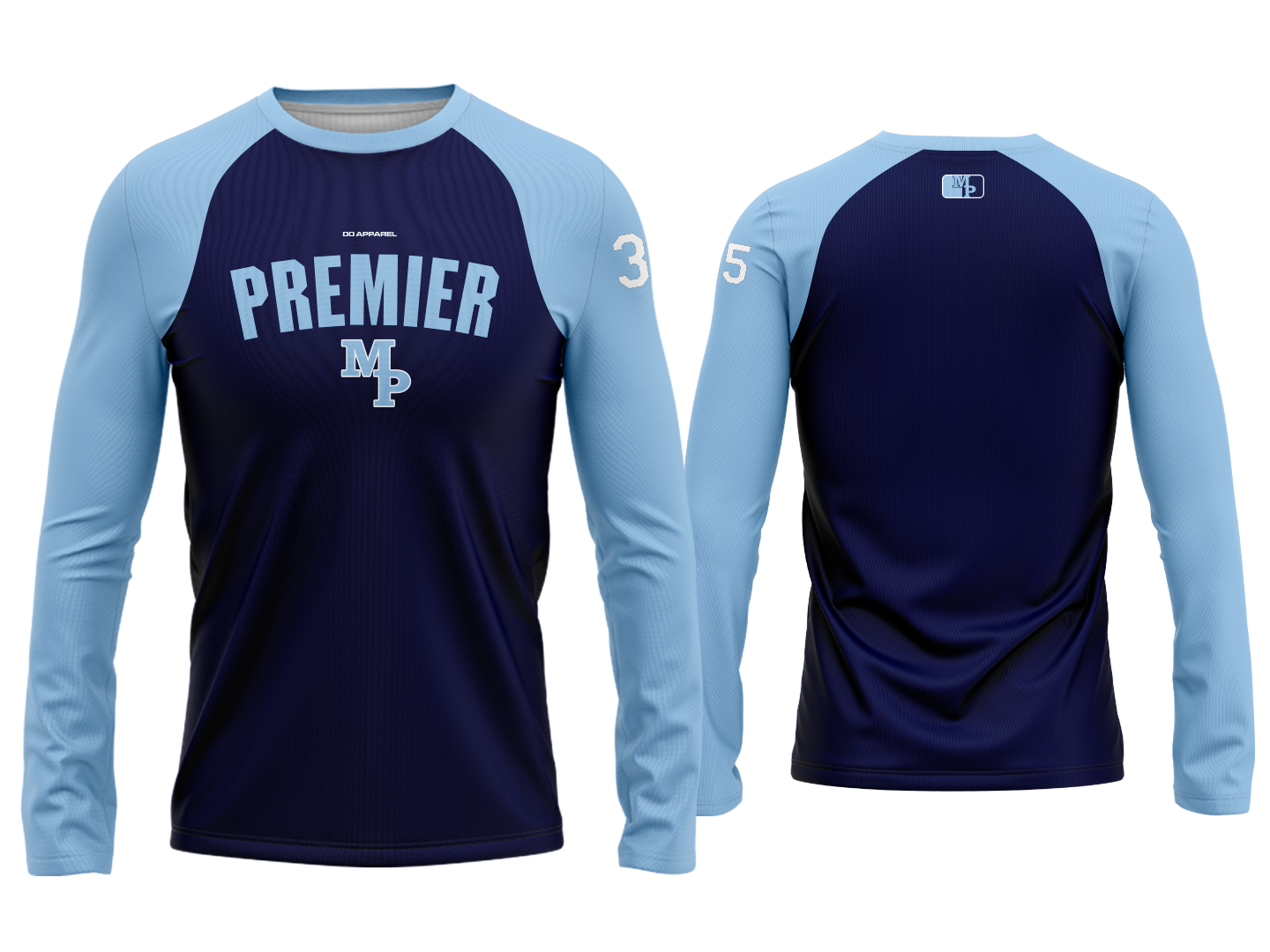 Custom Long Sleeve Jersey - Navy