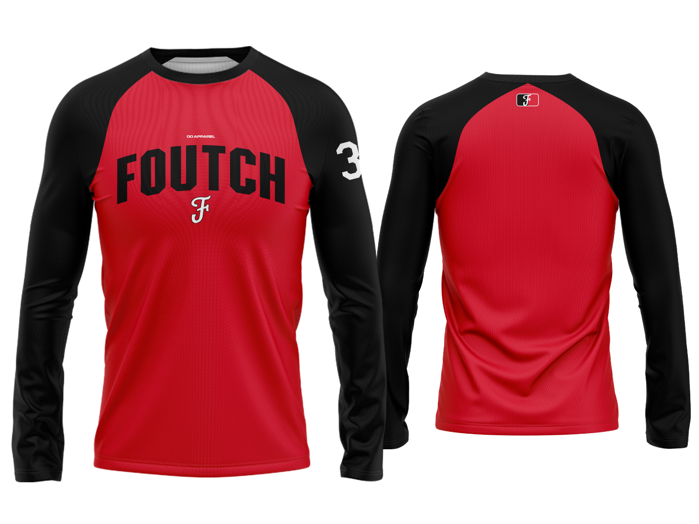 Custom Long Sleeve Warmup - Red