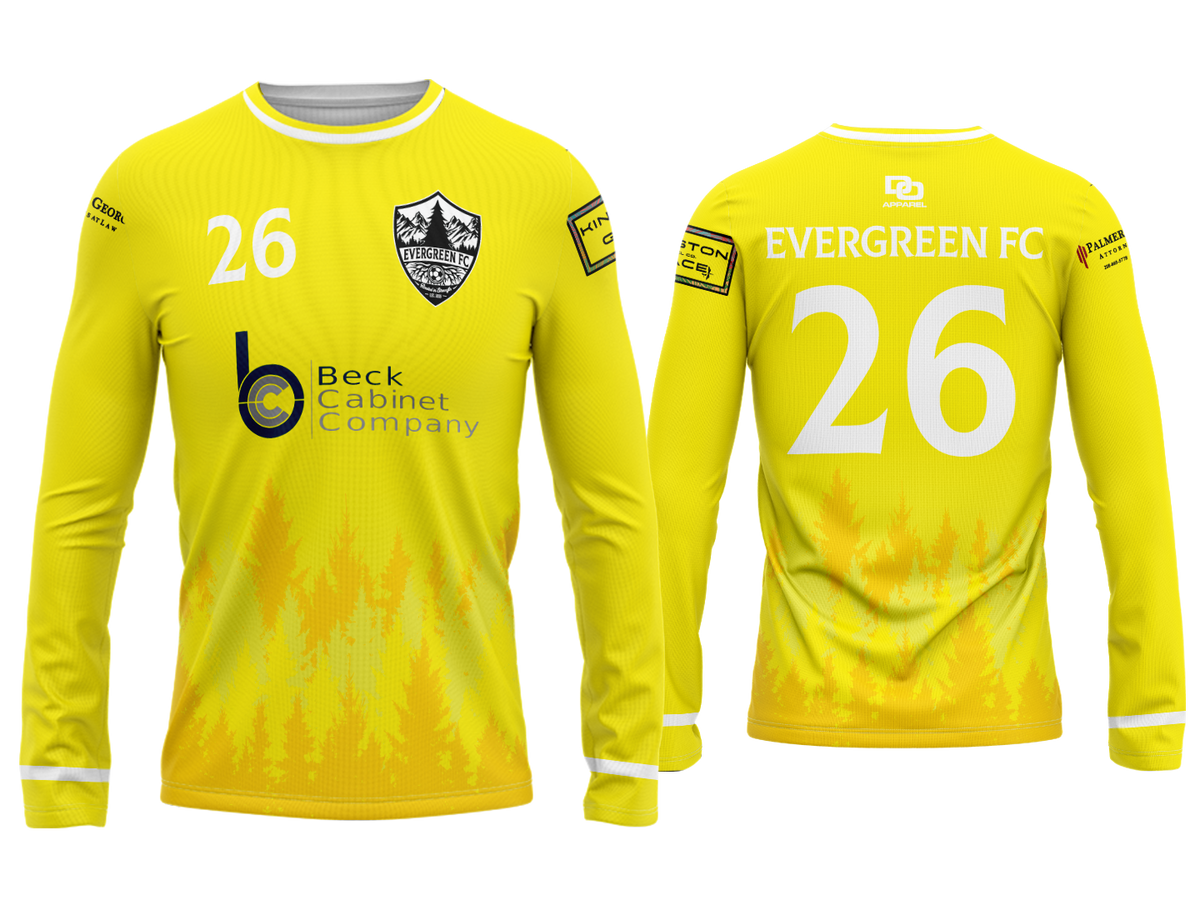 Custom Long Sleeve Jersey - Yellow