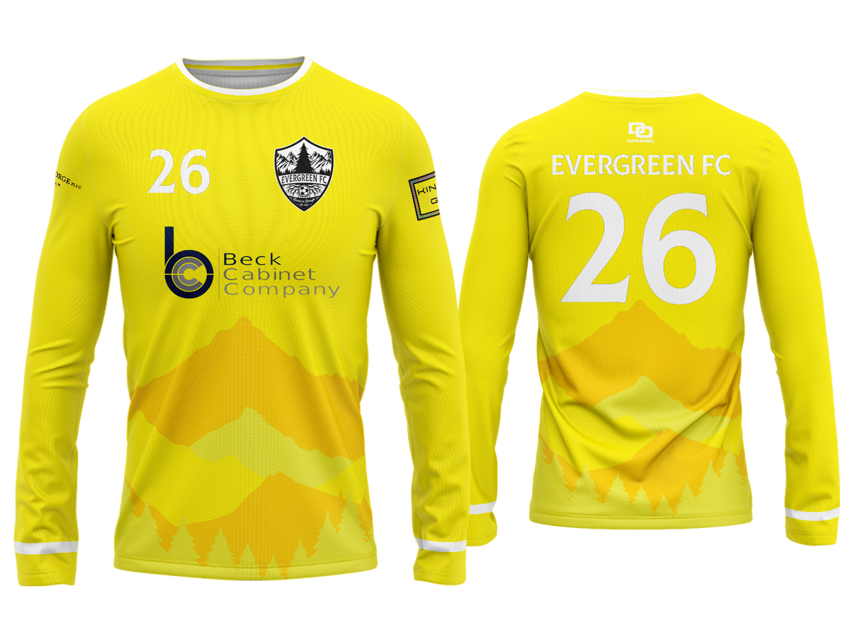 Custom Long Sleeve Jersey - Yellow