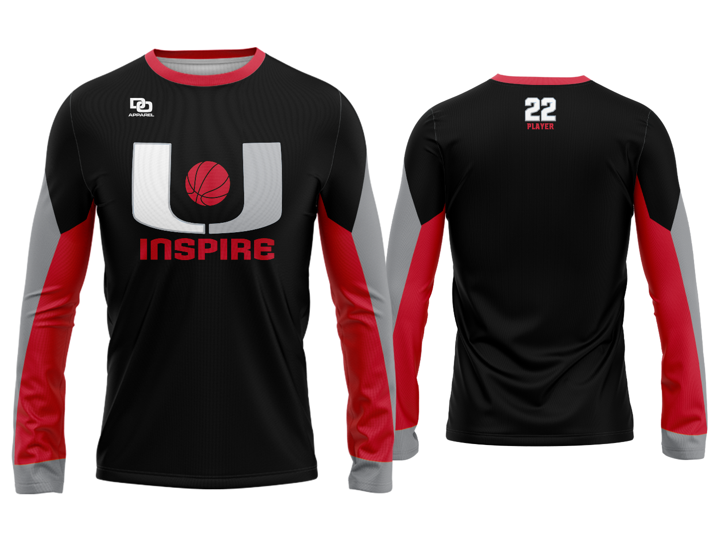 Custom Long Sleeve Jersey - Black
