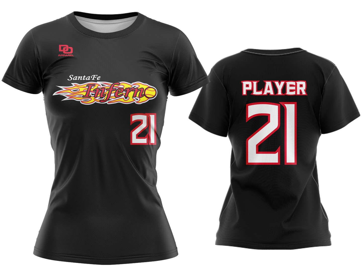 Custom Women's Crew Jersey - Black
