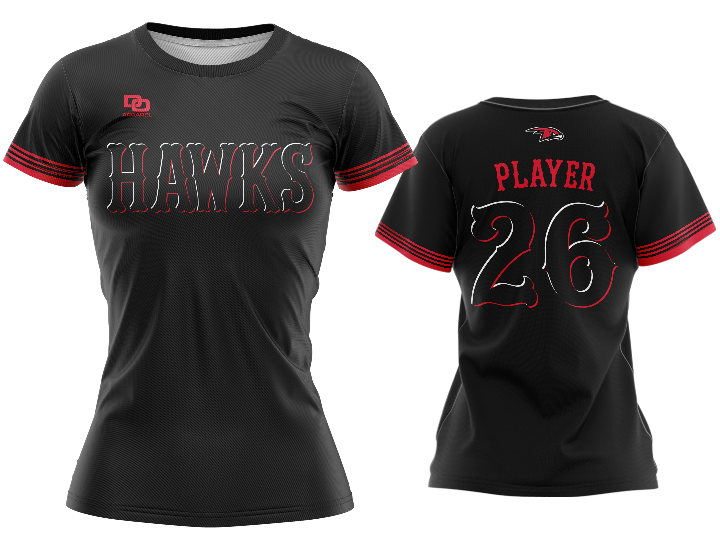 Custom Crew Jersey - Black