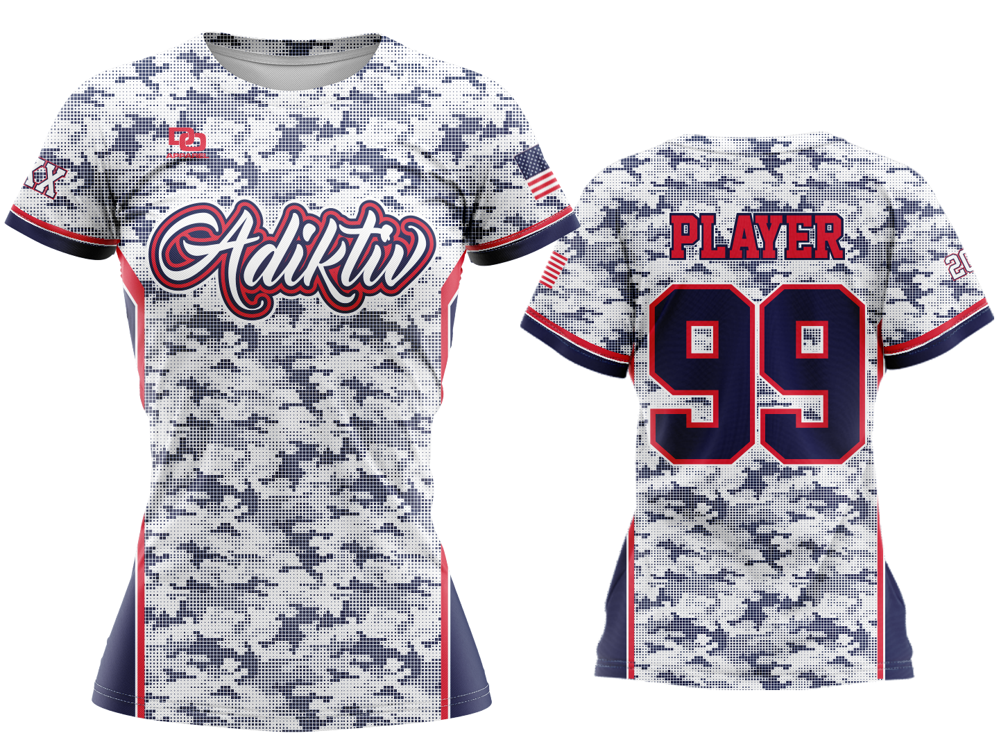 Custom Womens Crew Jersey - Bama