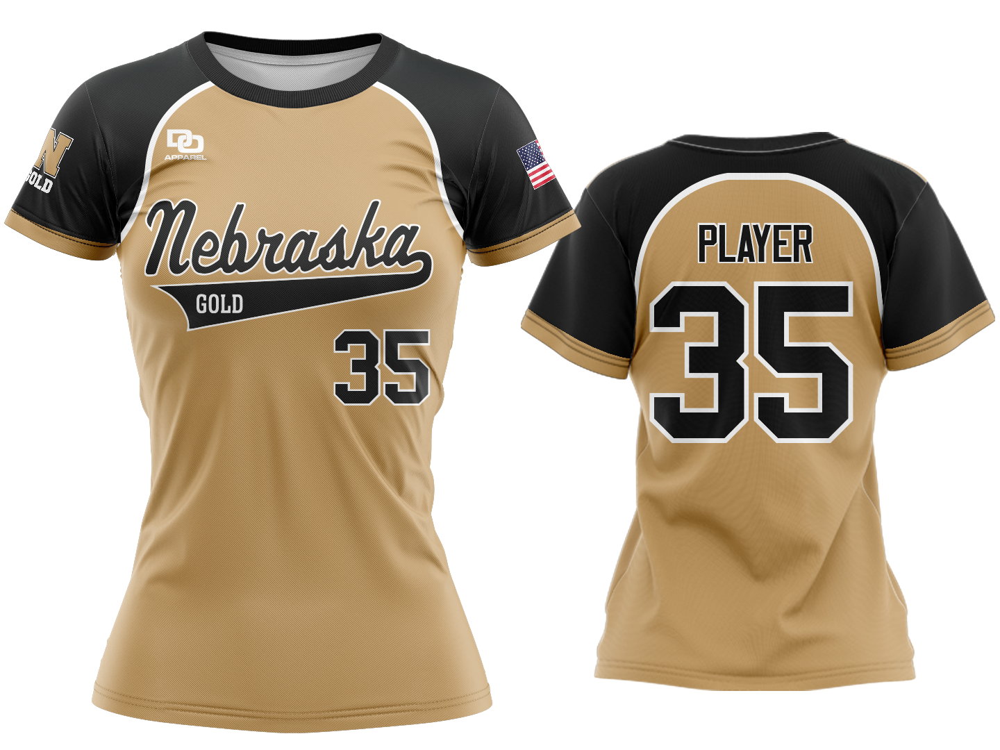 Custom Crew Jersey - Vegas/Black